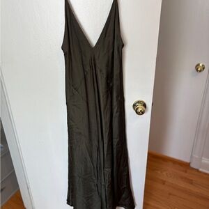 Zara Dark Green Backless Dress